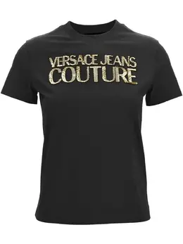 Versace Jeans Couture: Футболка с блёстками 