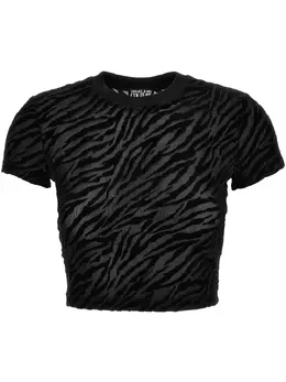 Versace Jeans Couture: Футболка с принтом зебры 