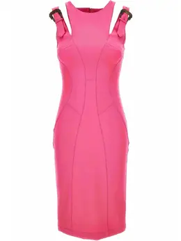 Versace Jeans Couture: Розовое платье 