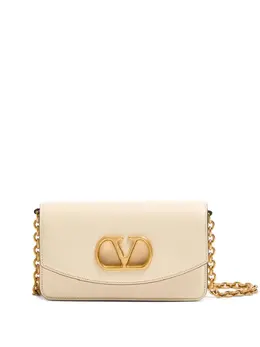 Valentino Garavani: Бежевый клатч 