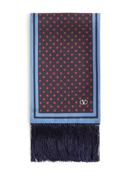 Valentino Garavani: Синий шарф 