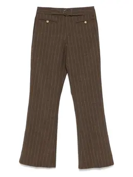 John Galliano Pre-Owned: Коричневые брюки 