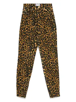Versace Pre-Owned: Джинсы с леопардовым принтом 