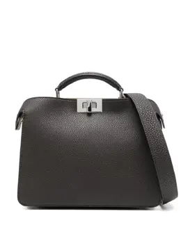 FENDI: Коричневая сумка-шоппер  Peekaboo ISeeU
