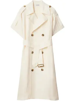 Burberry: Светлое платье 