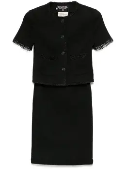 CHANEL Pre-Owned: Чёрный костюм 