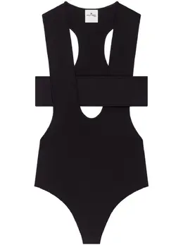 Courrèges: Чёрный боди 