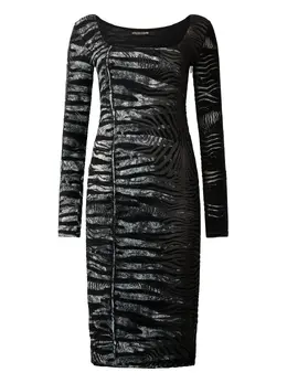 Roberto Cavalli: Платье с принтом зебры 