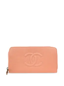 CHANEL Pre-Owned: Розовый кошелёк 