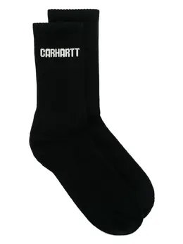 Carhartt WIP: Чёрные носки 