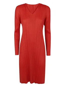 Pleats Please Issey Miyake: Платье миди 