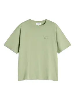 Maison Kitsuné: Зелёная футболка 