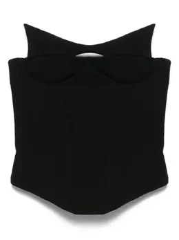 Mugler: Корсет без рукава 