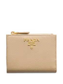 Prada: Бежевый кошелёк 