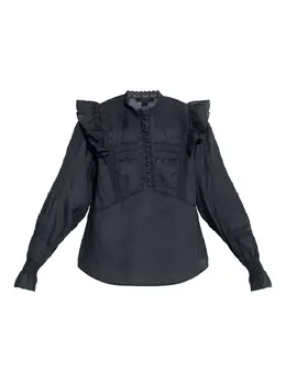 AllSaints: Голубая блуза 