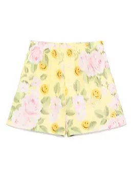 Moschino: Шорты  Smiley с растительным принтом