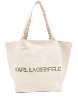 Karl Lagerfeld: Светлая сумка-шоппер 