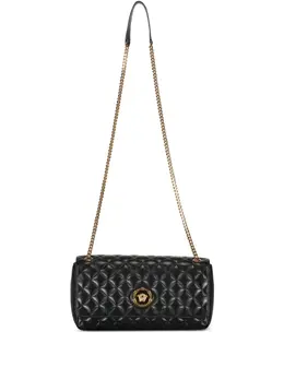 Versace: Чёрная сумка через плечо 