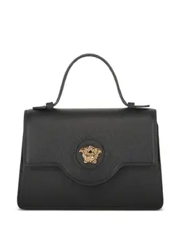 Versace: Чёрная сумка-шоппер  La Medusa