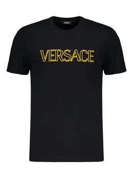 Versace: Хлопковая футболка 
