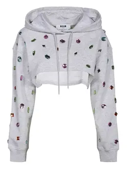 MSGM: Толстовка со стразами 