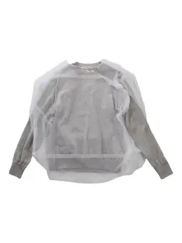 Comme Des Garçons: Прозрачный свитшот 