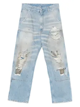 MM6 Maison Margiela: Рваные джинсы 