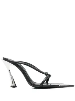 Mugler: Чёрные сандалии 
