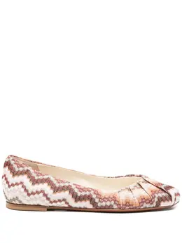 Missoni: Светлые балетки 