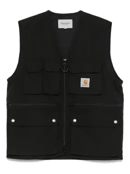 Carhartt WIP: Чёрный жилет 
