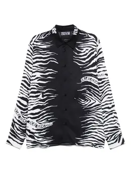 Versace Jeans Couture: Чёрная рубашка 