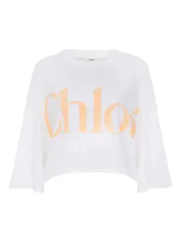 Chloé: Хлопковая футболка 