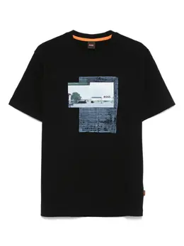 BOSS: Хлопковая футболка 
