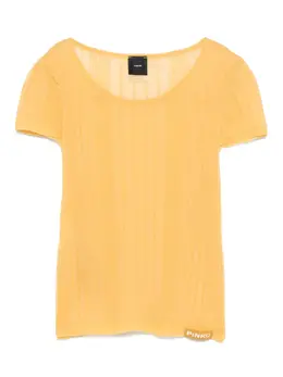 PINKO: Жёлтая футболка 