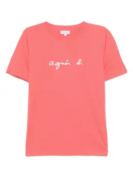 agnès b.: Светлая футболка 