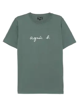 agnès b.: Зелёная футболка 
