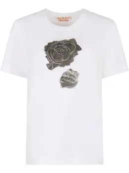 Marni: Хлопковая футболка 