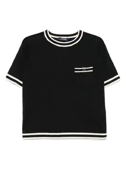'S Max Mara: Чёрная футболка 