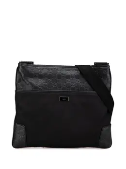 Gucci Pre-Owned: Чёрная сумка через плечо 