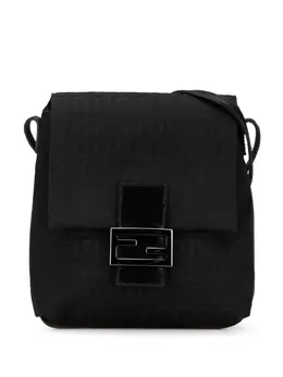 Fendi Pre-Owned: Чёрная сумка через плечо 