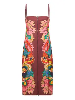 ETRO: Платье с растительным принтом 