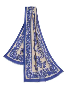 ETRO: Шарф с растительным принтом 