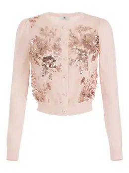 Elisabetta Franchi: Кардиган с блёстками 