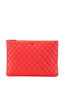 CHANEL Pre-Owned: Красный клатч 