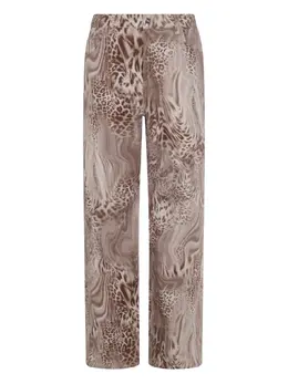 Blumarine: Джинсы с леопардовым принтом 
