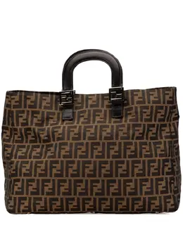 Fendi Pre-Owned: Коричневая сумка-шоппер 