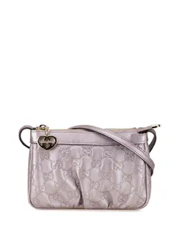 Gucci Pre-Owned: Фиолетовая сумка через плечо 