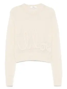 Chloé: Светлый свитер 