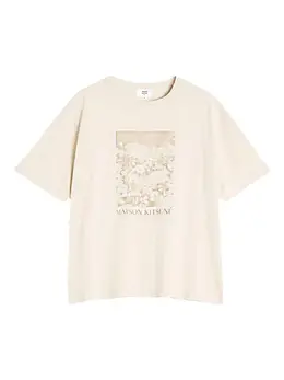 Maison Kitsuné: Хлопковая футболка 