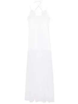 Alberta Ferretti: Кружевное платье 